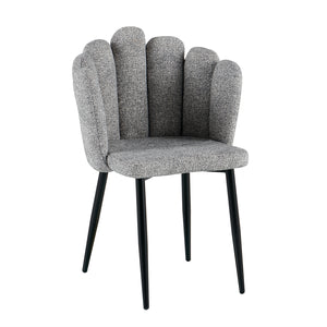 Silla Comedor Helen Microfibra Plata