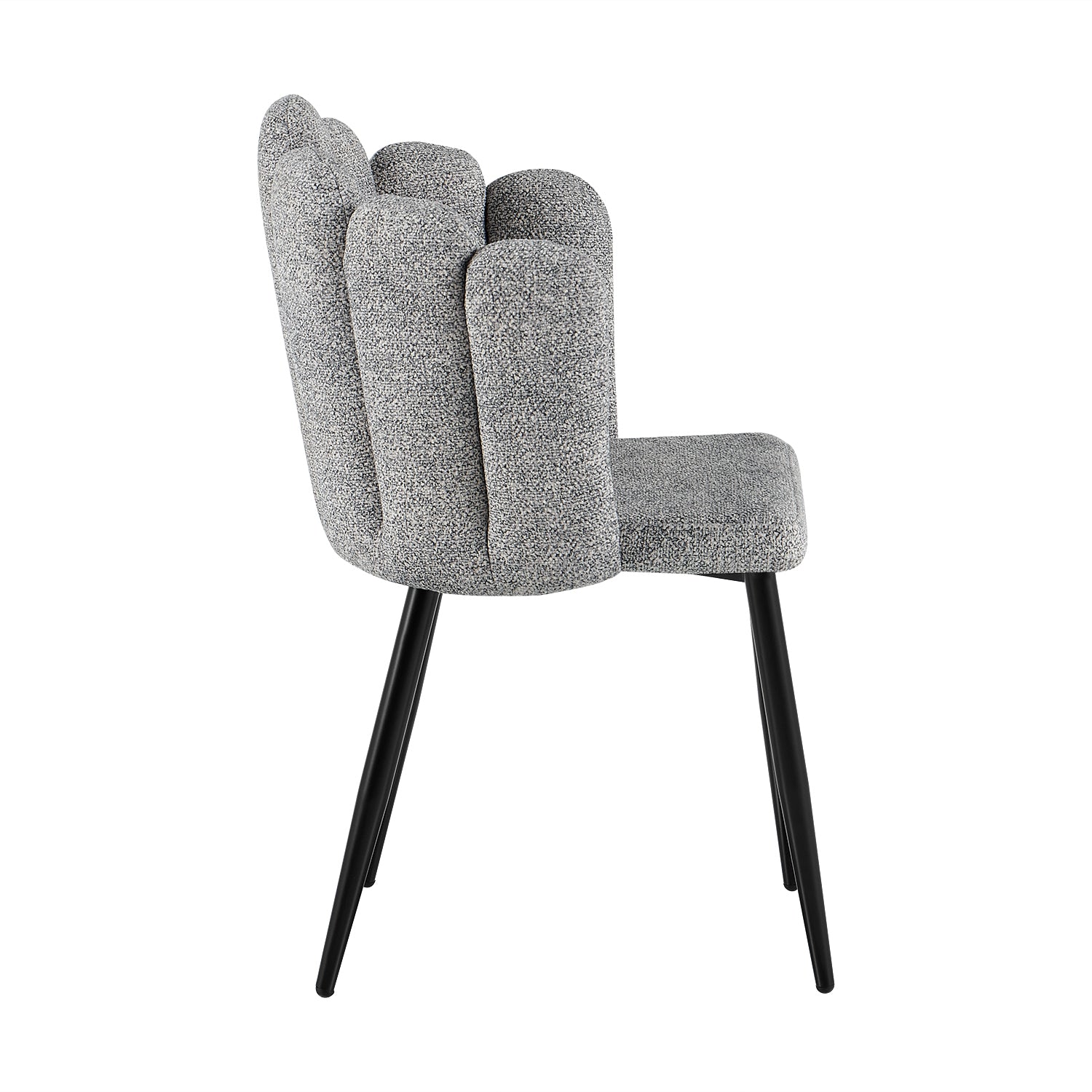 Silla Comedor Helen Microfibra Plata