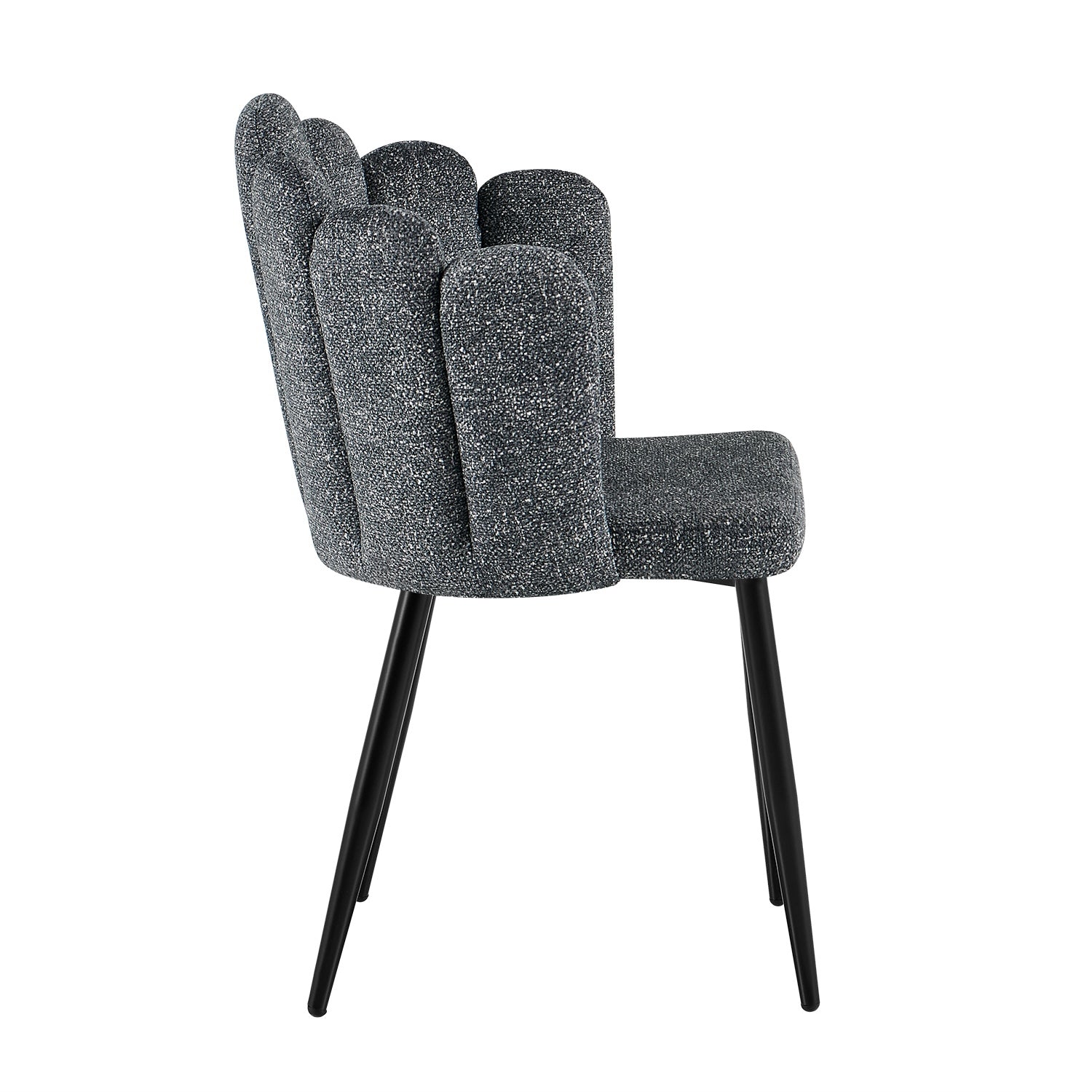 Silla Comedor Helen Microfibra Plomo