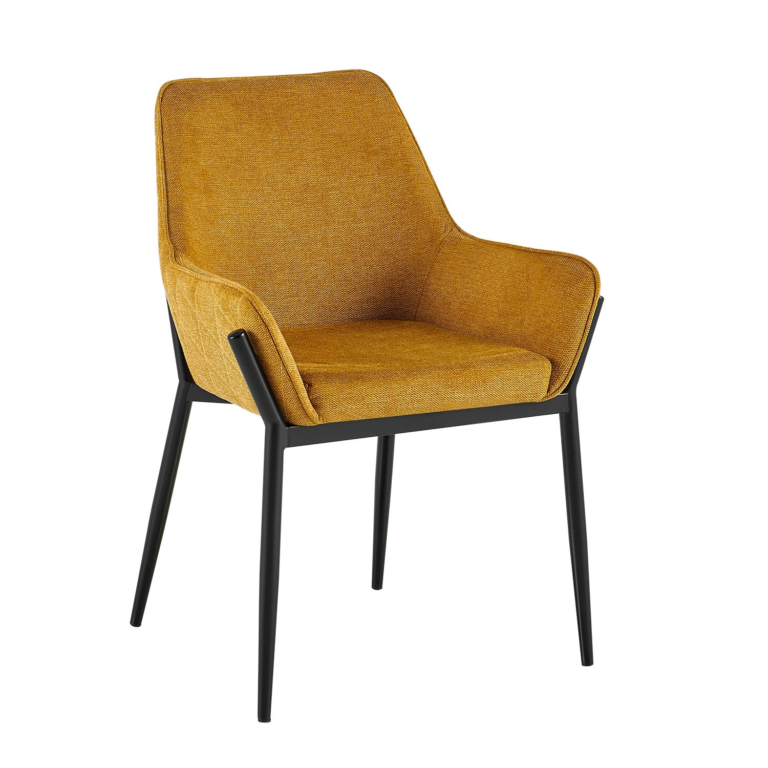 Silla Comedor Ventury Microfibra Mostaza