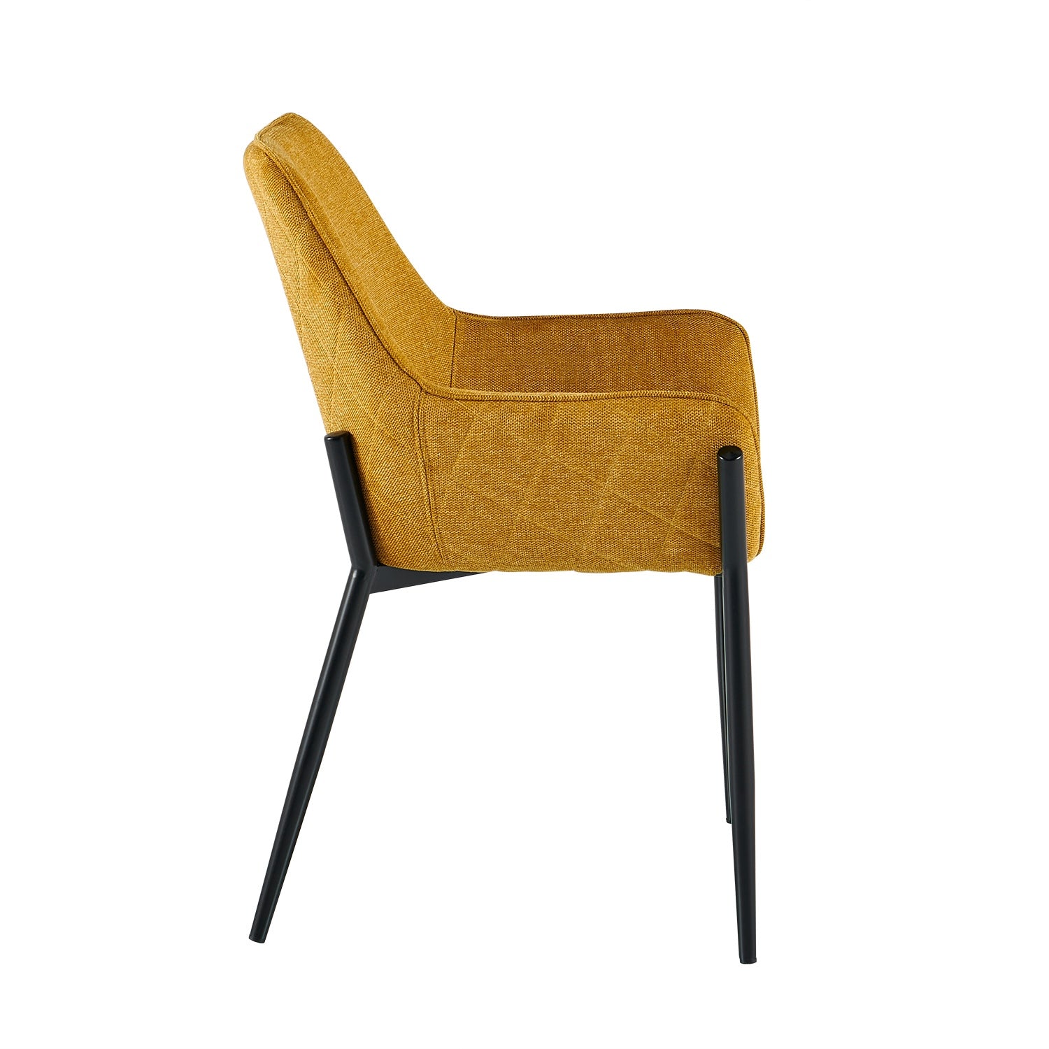 Silla Comedor Ventury Microfibra Mostaza