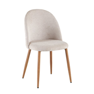 Silla Comedor Viena Lino Beige, Natural