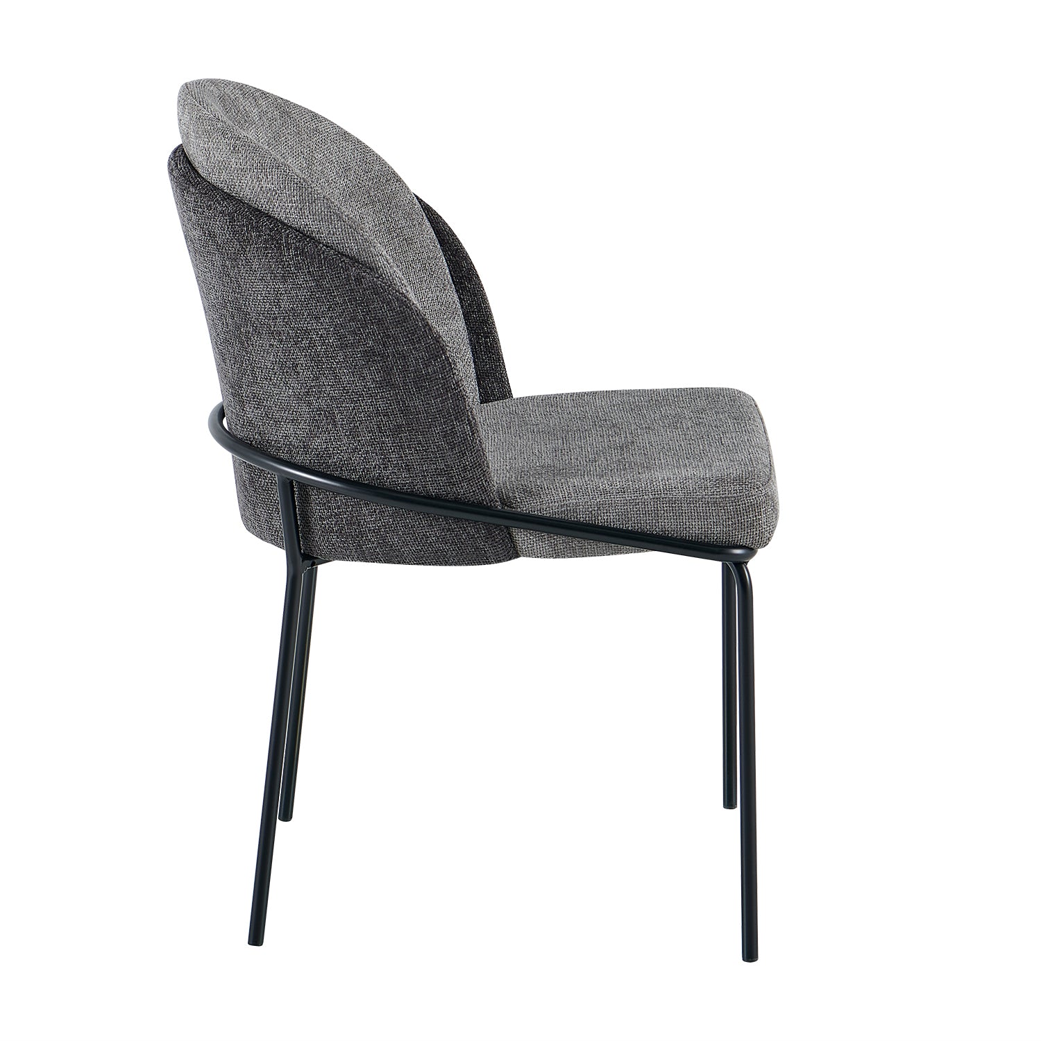 Silla Comedor Quina Microfibra Gris