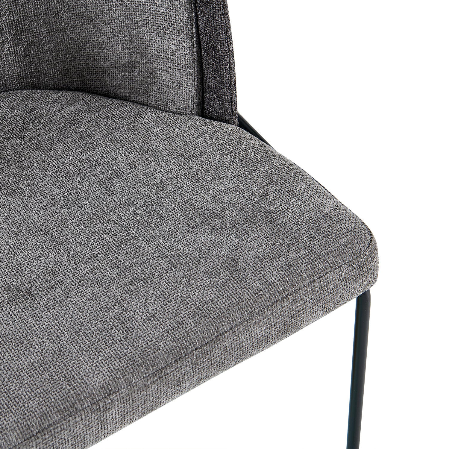 Silla Comedor Quina Microfibra Gris