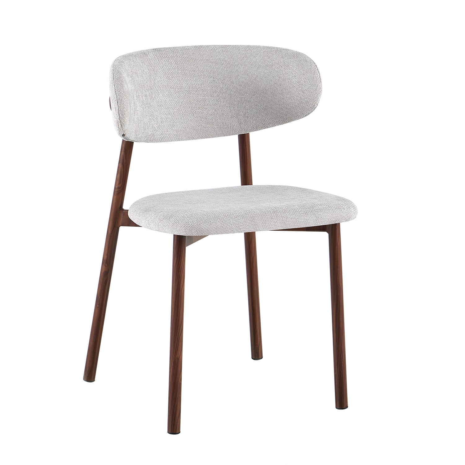 Silla Comedor Zajar Lino Crudo, Natural Oscuro