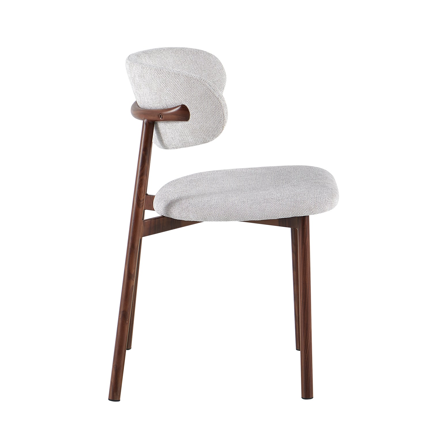Silla Comedor Zajar Lino Crudo, Natural Oscuro