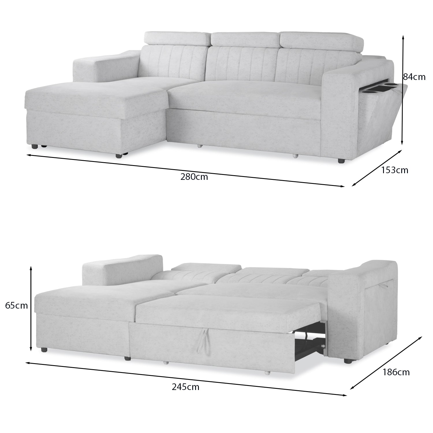 Sala Cama Draco Eleganza Plata, Champaña