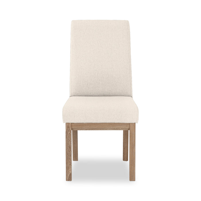 Comedor 6 Puestos Walcot Velvet Chalet Marfil, Natural 6Sillas