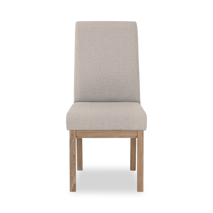 Comedor 6 Puestos Walcot Velvet Chalet Taupe, Natural 6Sillas
