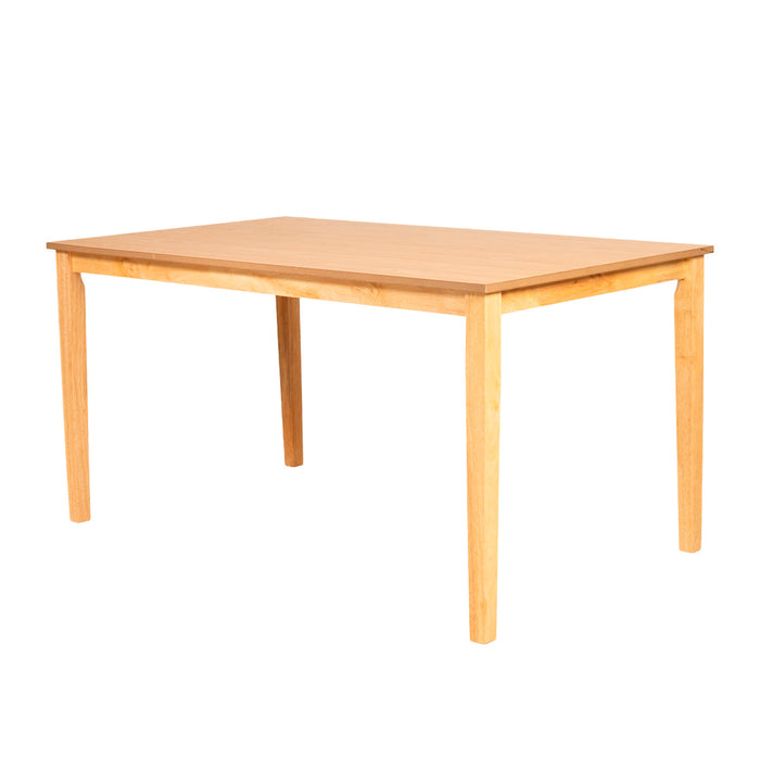 Comedor 4 Puestos Axel Microfibra Gris, Natural