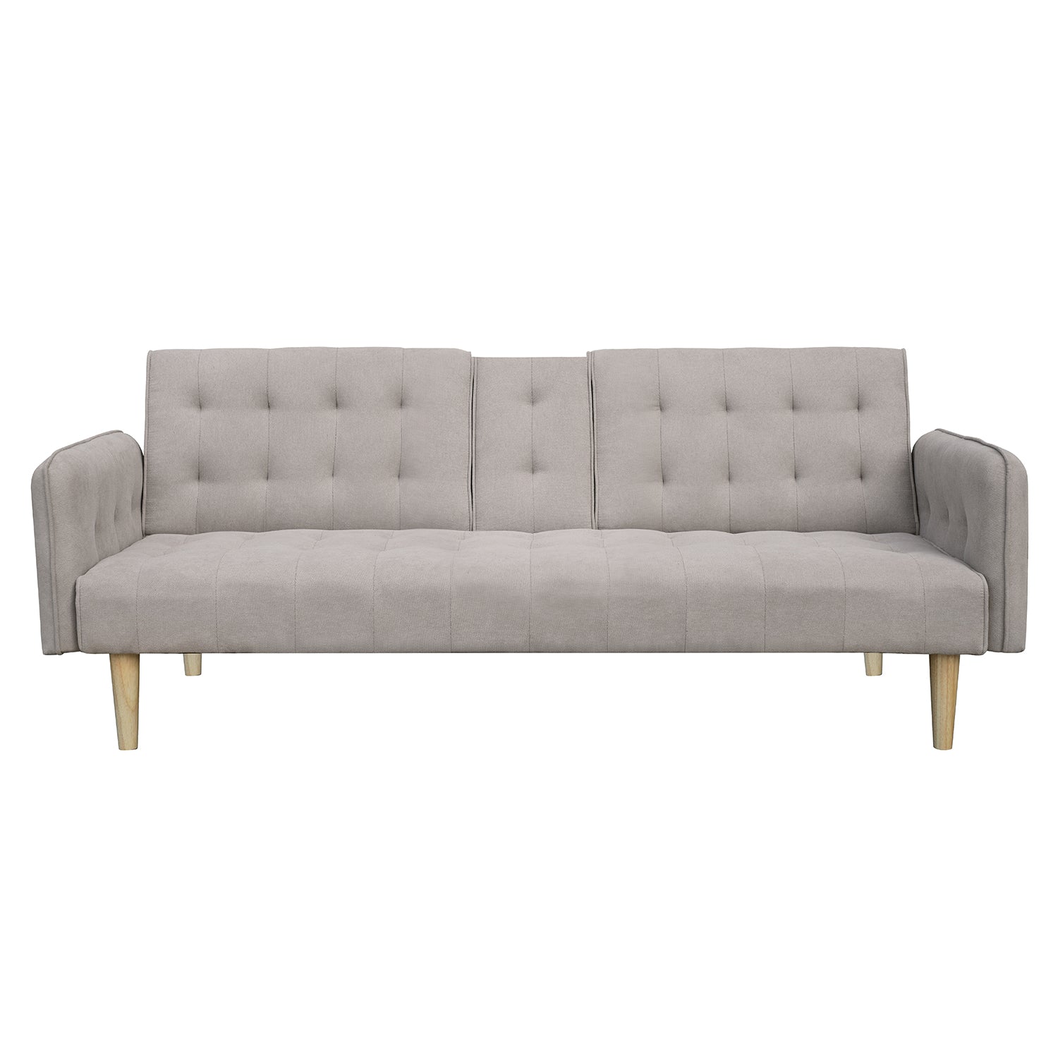 Sofá Cama Agnes Microfibra Beige, Natural