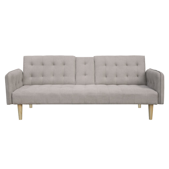 Sofá Cama Agnes Microfibra Beige, Natural