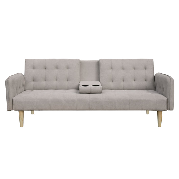 Sofá Cama Agnes Microfibra Beige, Natural