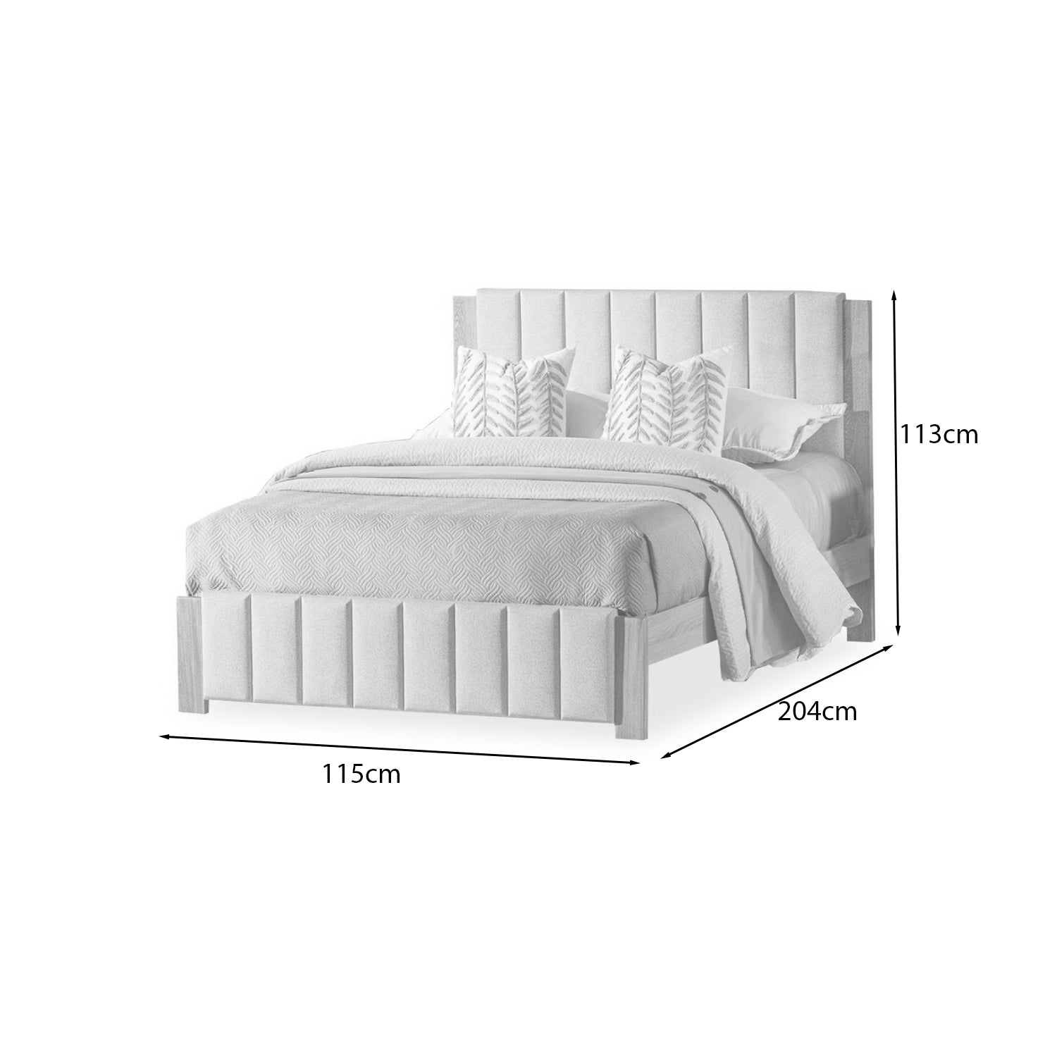 Cama Twin Nepal Beige, Natural