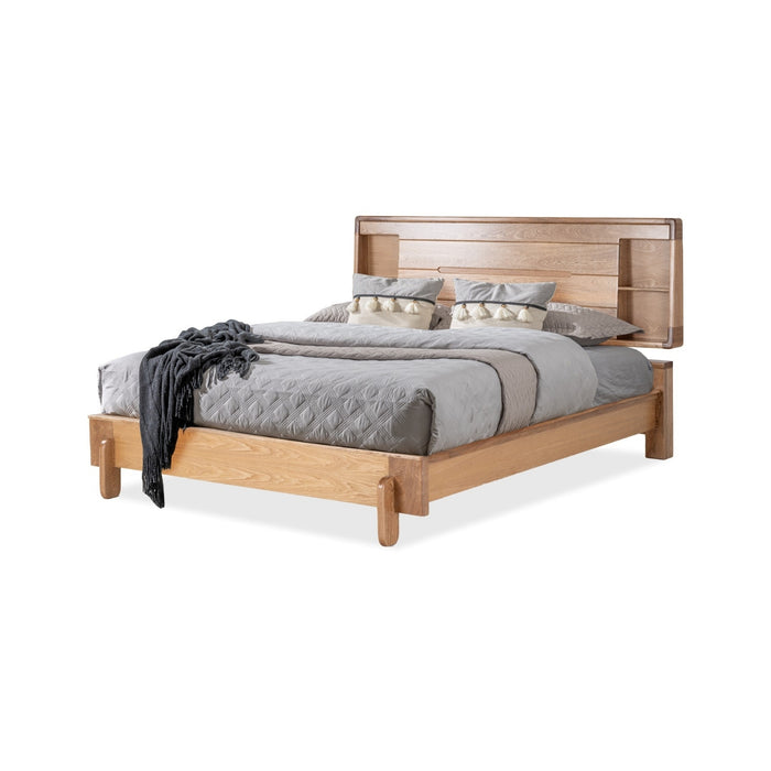 Cama Queen Dublin Roble Natural