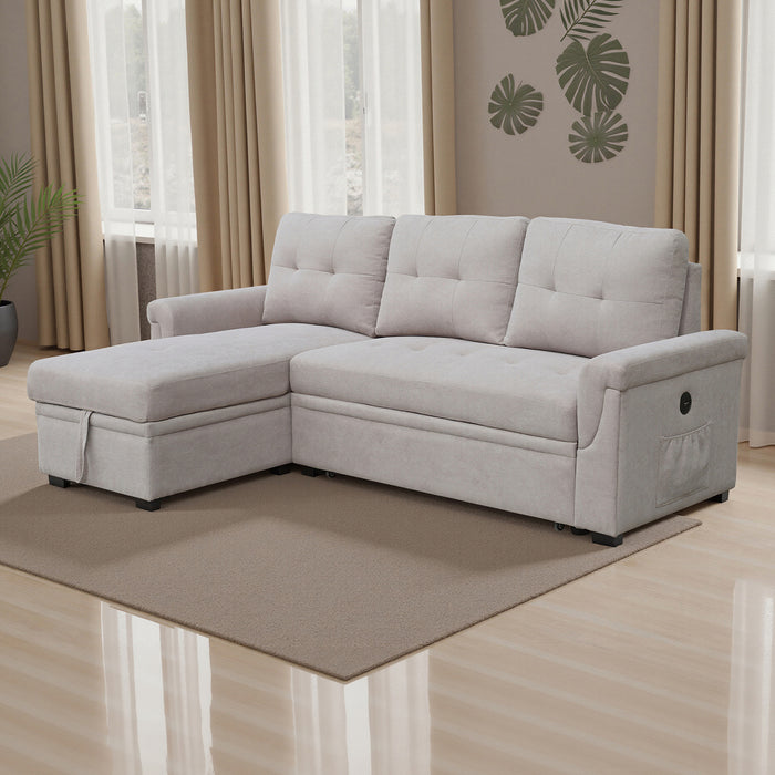 Sala Rinconera Baru Microfibra Beige