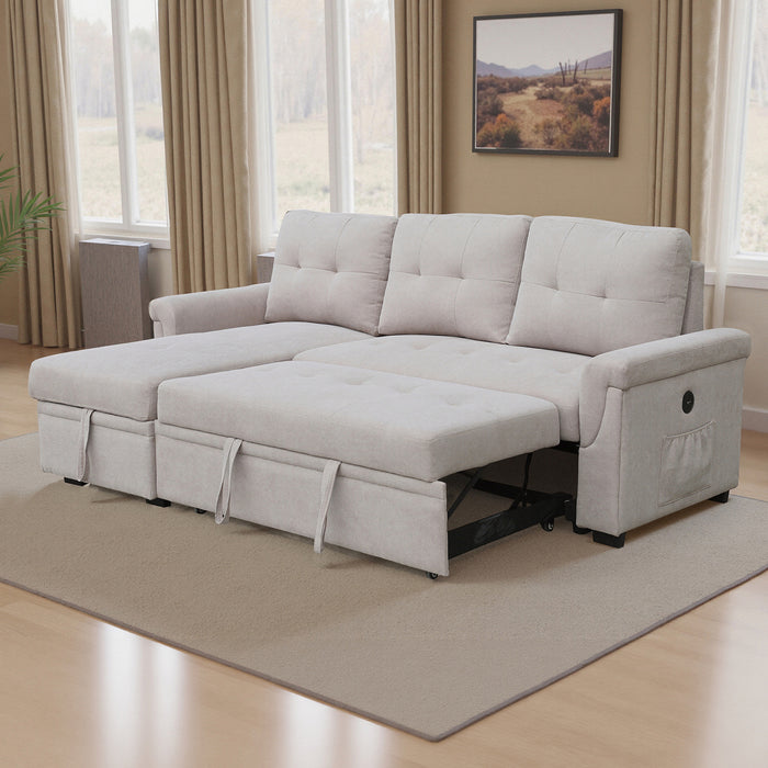 Sala Rinconera Baru Microfibra Beige
