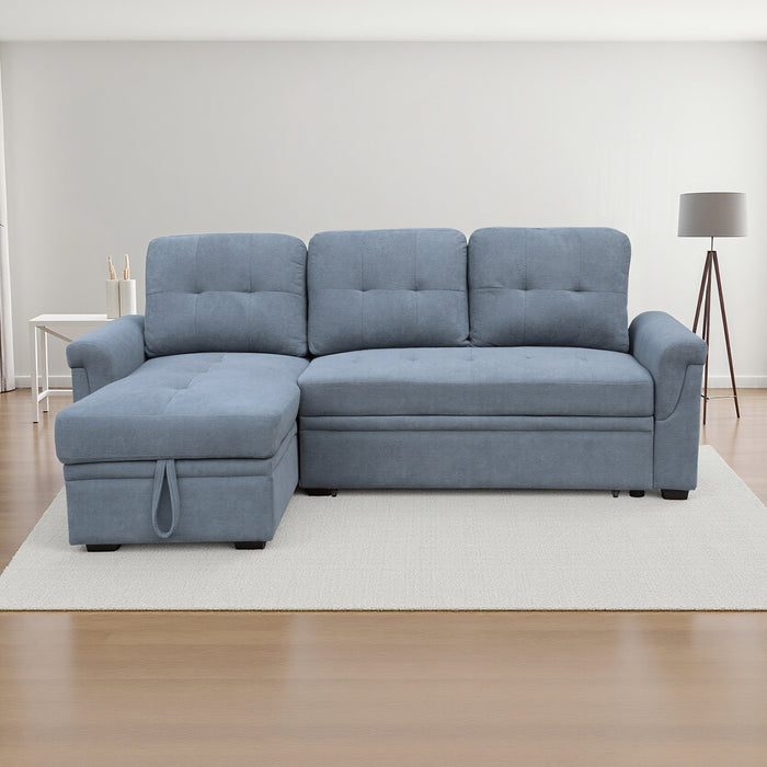 Sala Rinconera Baru Microfibra Azul