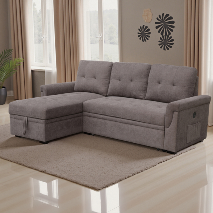 Sala Rinconera Baru Microfibra Taupe