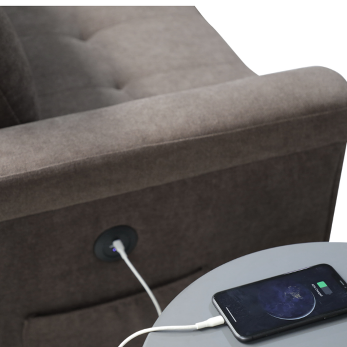 Sala Rinconera Baru Microfibra Taupe