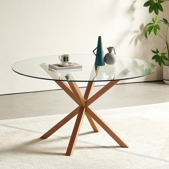 Comedor 6 Puestos Dousty Beige, Natural