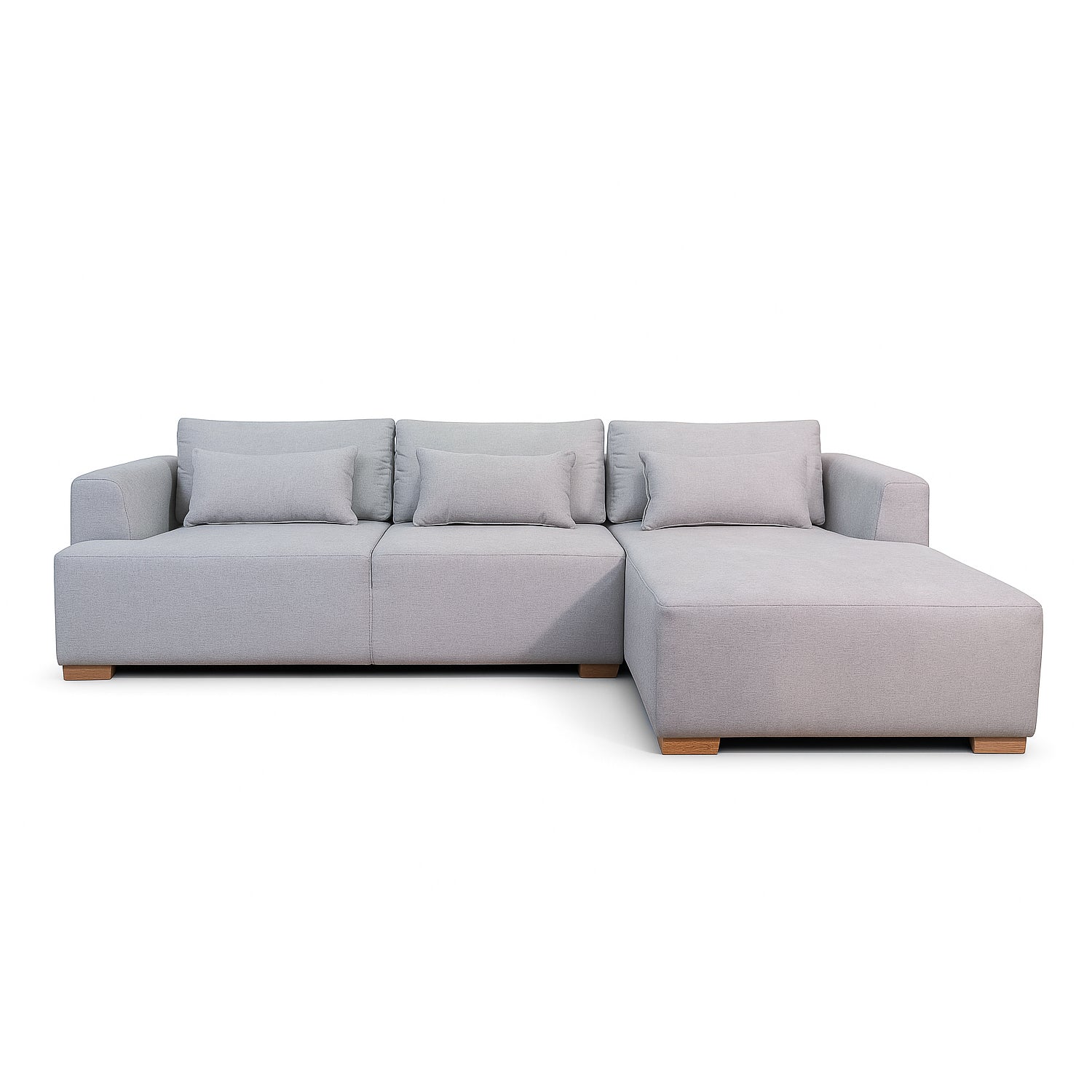Sala Rinconera Miller Stone Gris Lado Derecho