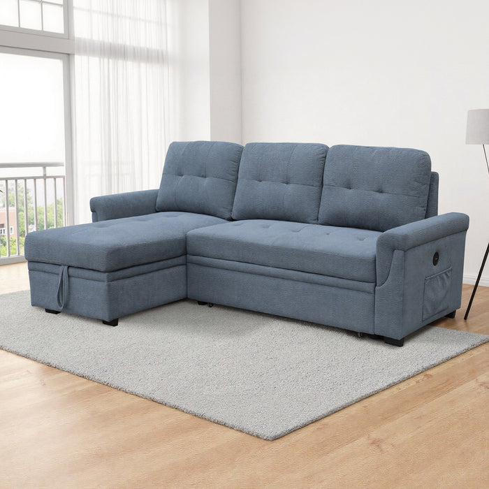 Sala Cama Barcelona Lino Azul