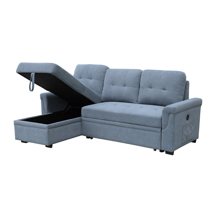 Sala Cama Barcelona Lino Azul