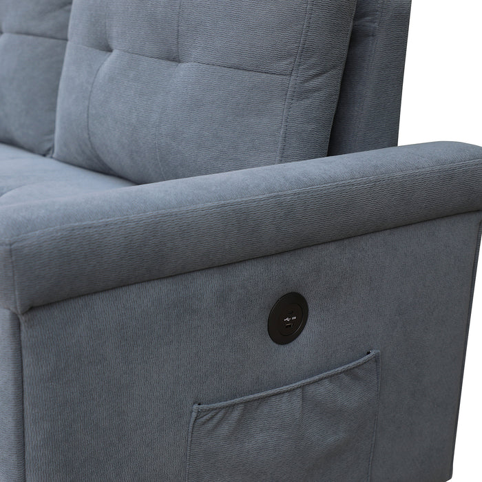 Sala Cama Barcelona Lino Azul