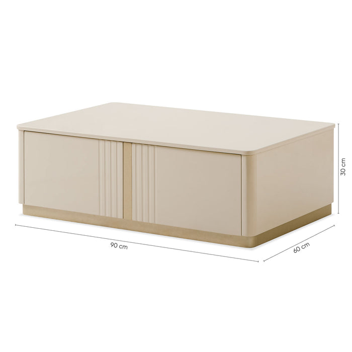 Mesa de Centro Tiana Greige, Champaña