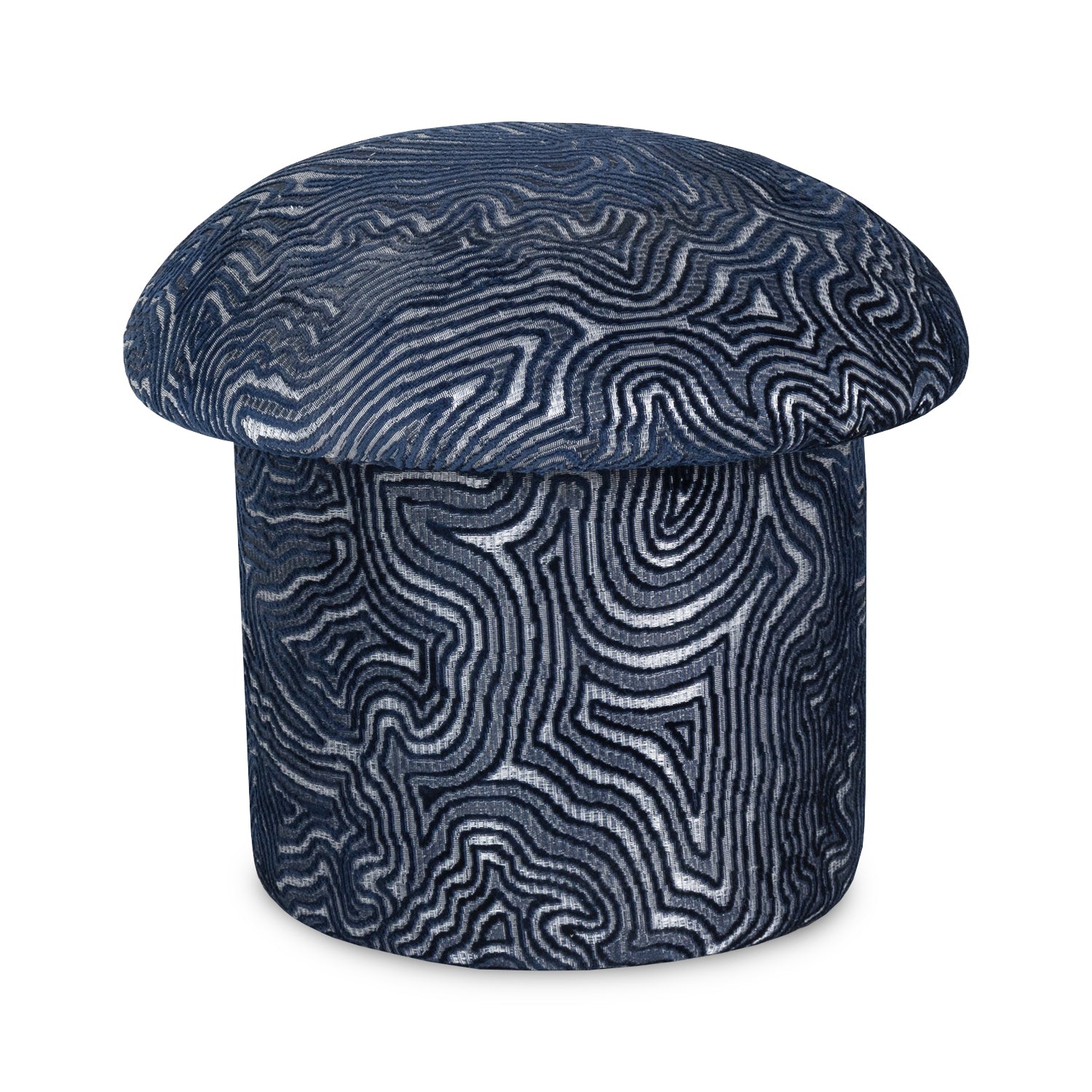 Puff Baul Filip Chenille Cardiff Navy