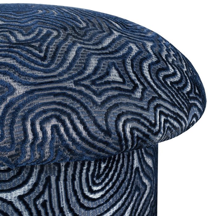 Puff Baul Filip Chenille Cardiff Navy