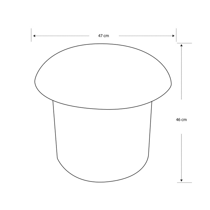 Puff Baul Filip Chenille Cardiff Navy