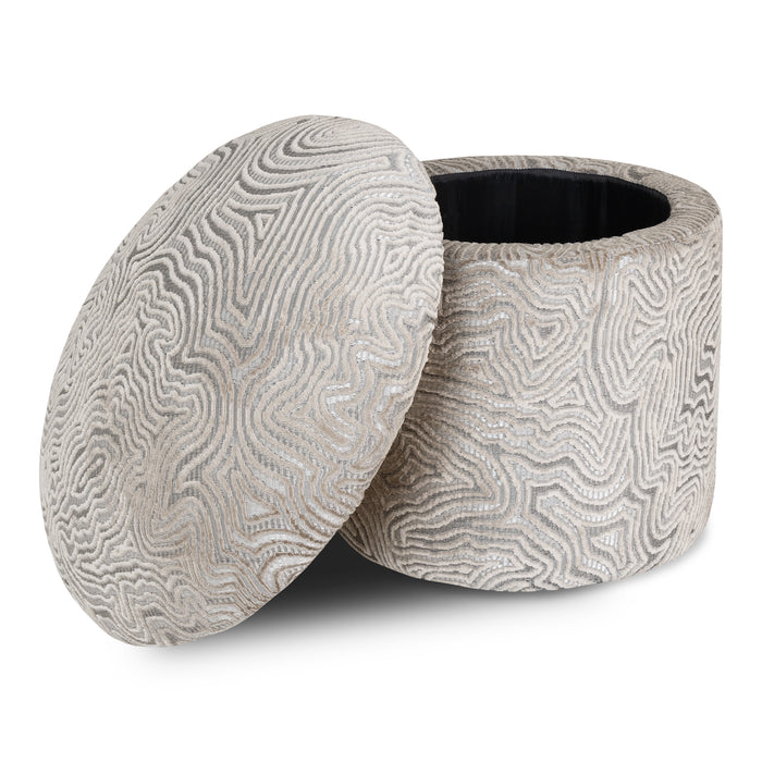 Puff Baul Filip Chenille Cardiff Taupe