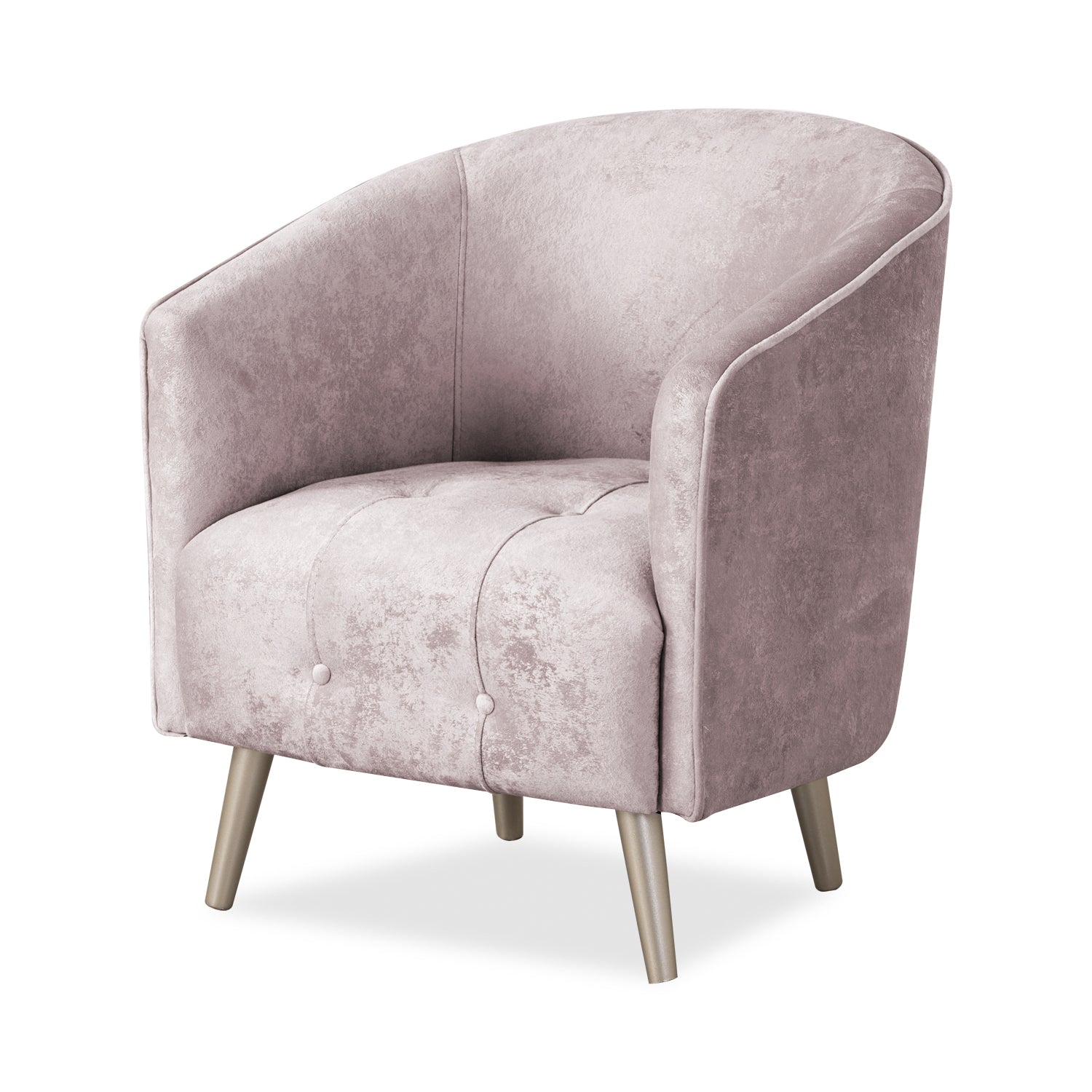 Butaca Celeste Velvet Prisma Rosa, Champaña