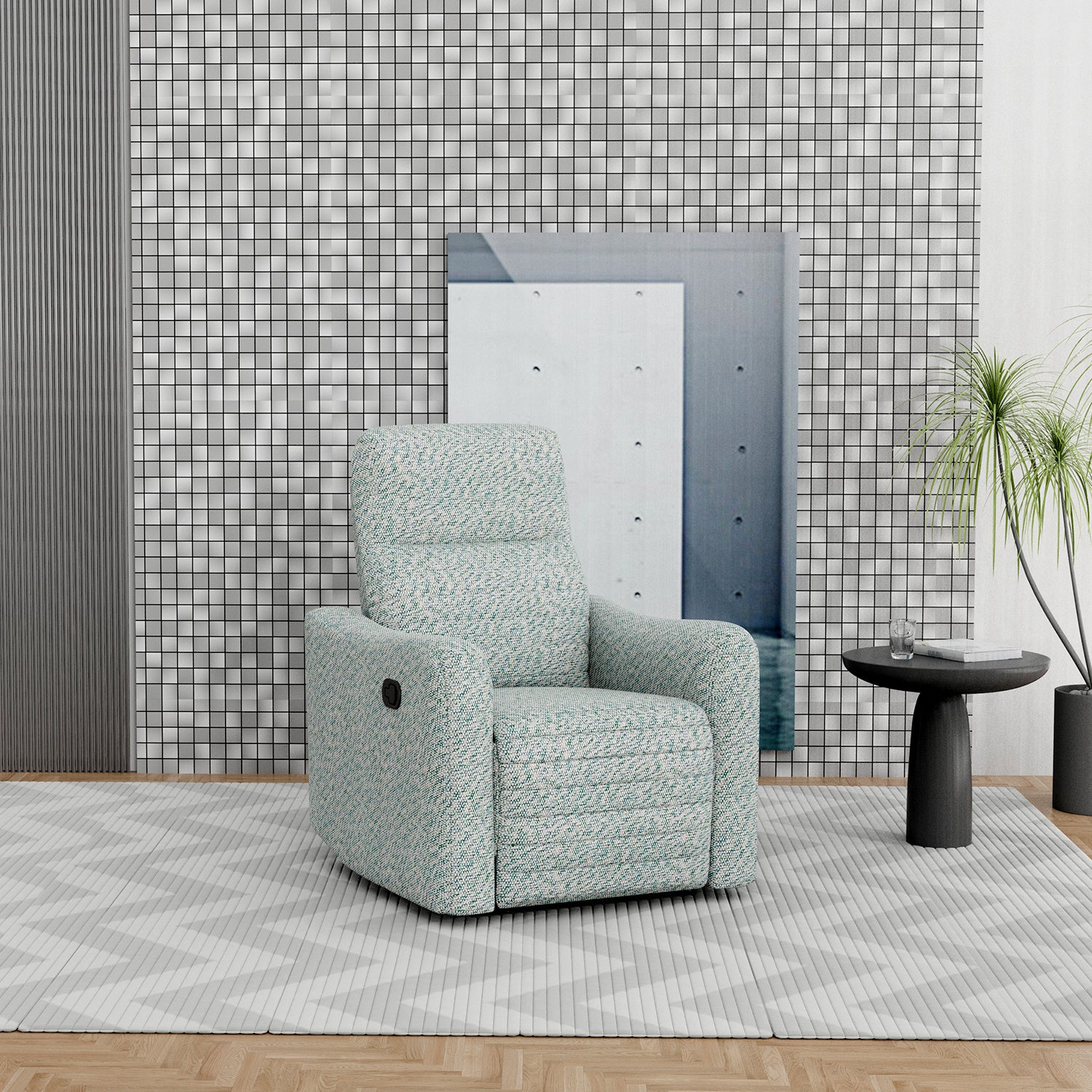 Sillón Reclinable, Mecedora Bruno Plata