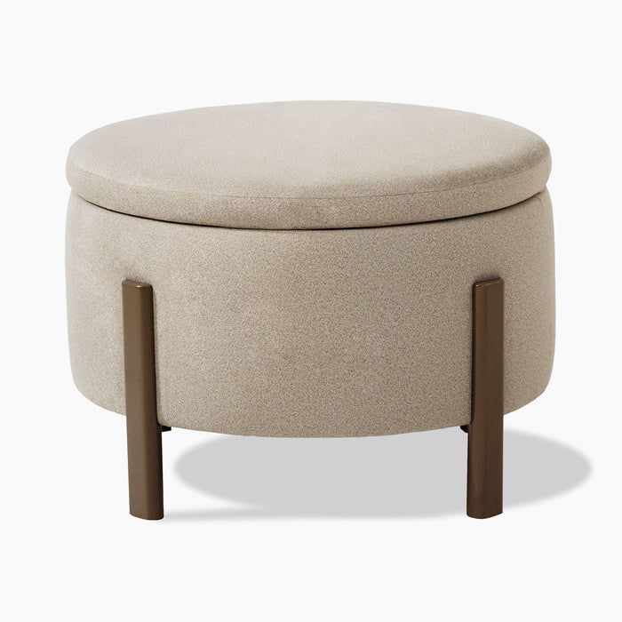 Puff Baul 60 Sienna Velvet Serena Cocoa, Capuccino