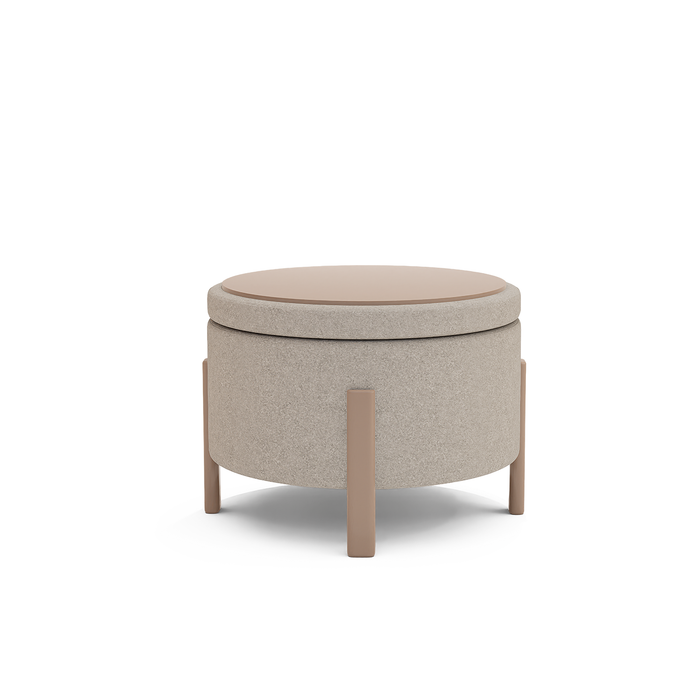 Puff Baul 60 Sienna Velvet Serena Cocoa, Capuccino