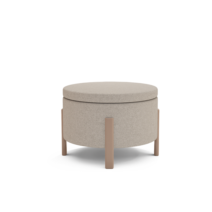 Puff Baul 60 Sienna Velvet Serena Cocoa, Capuccino