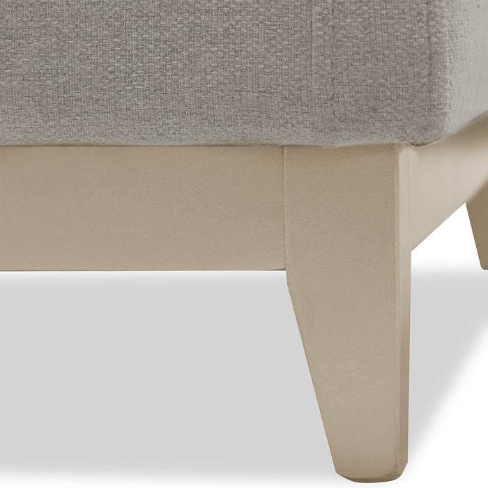 Sofá 3 Puestos Denise Atlas Marmol, Beige Champaña