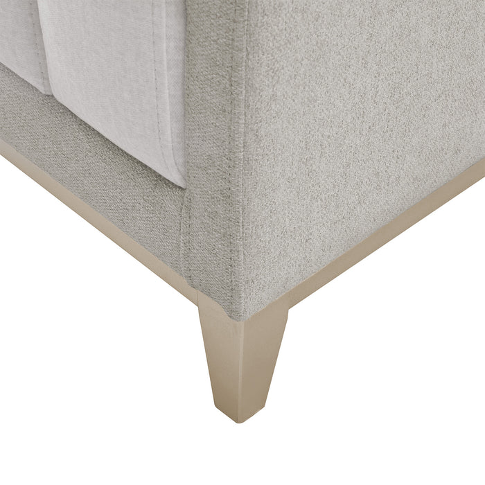 Sofá 3 Puestos Denise Atlas Marmol, Beige Champaña
