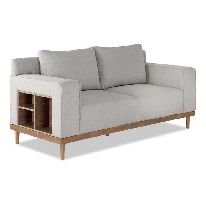 Sofá 3 Puestos Almeira lino Verona Beige, Natural