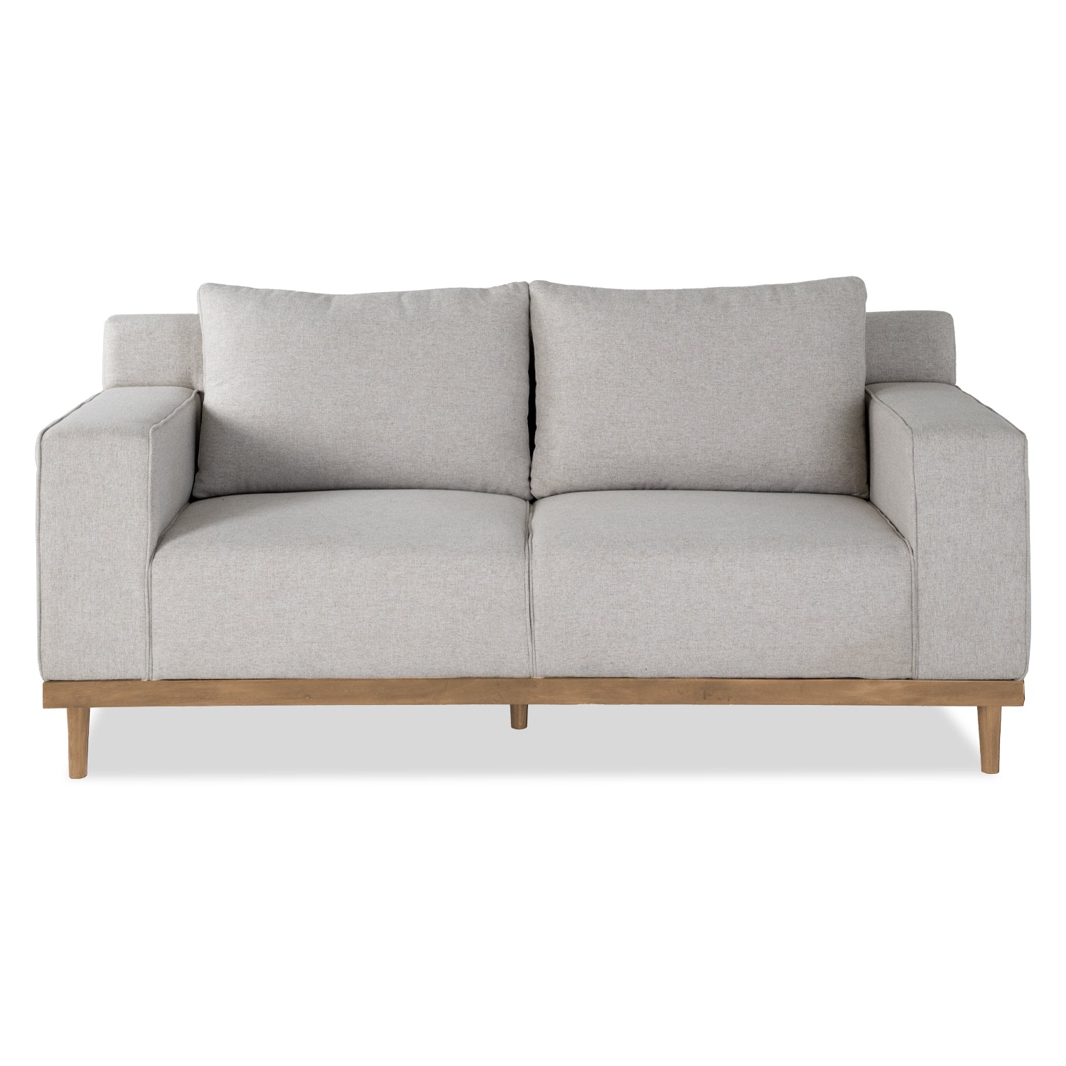 Sofá 2 Puestos Almeira lino Verona Beige, Natural