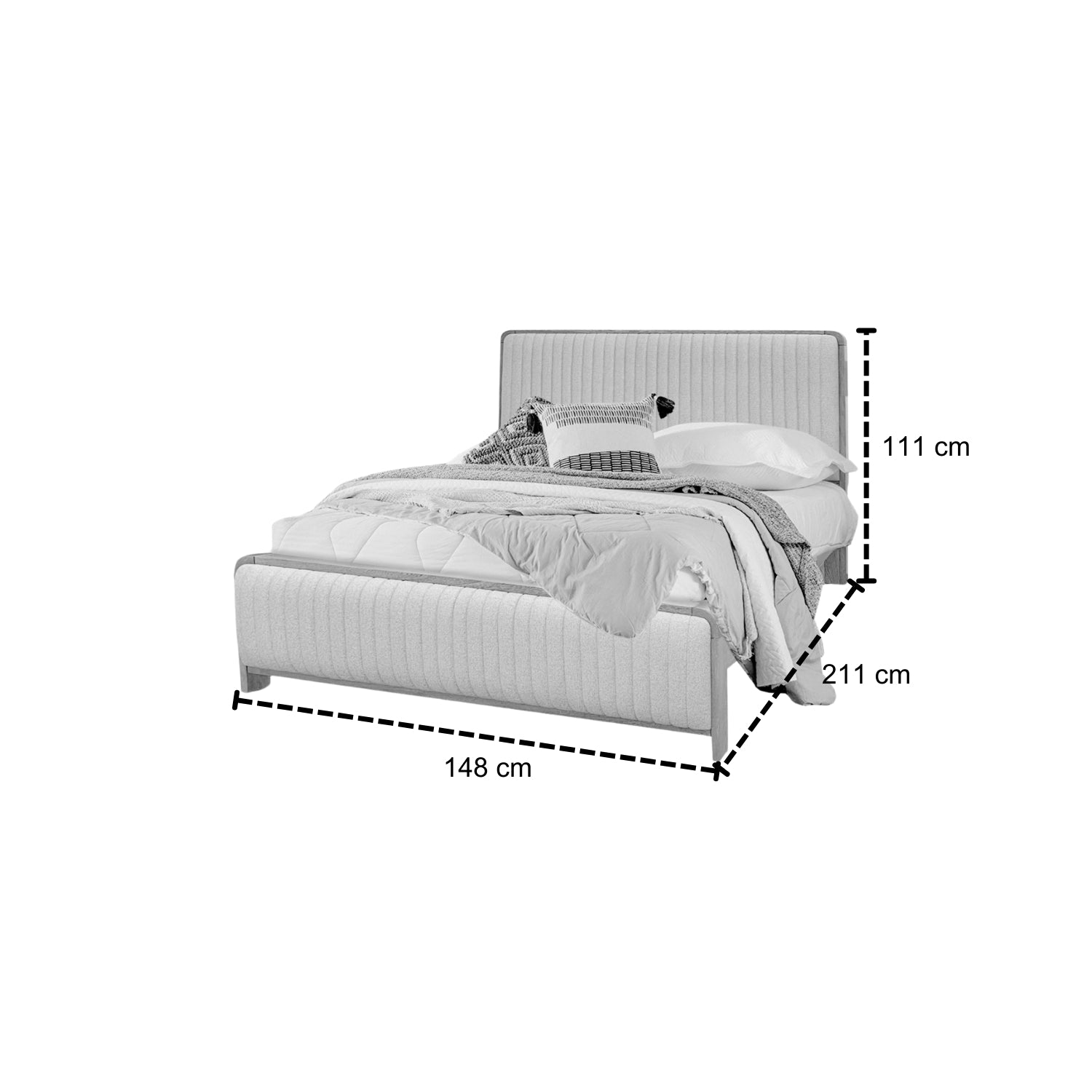 Cama Full Celeste Eurolino Beige