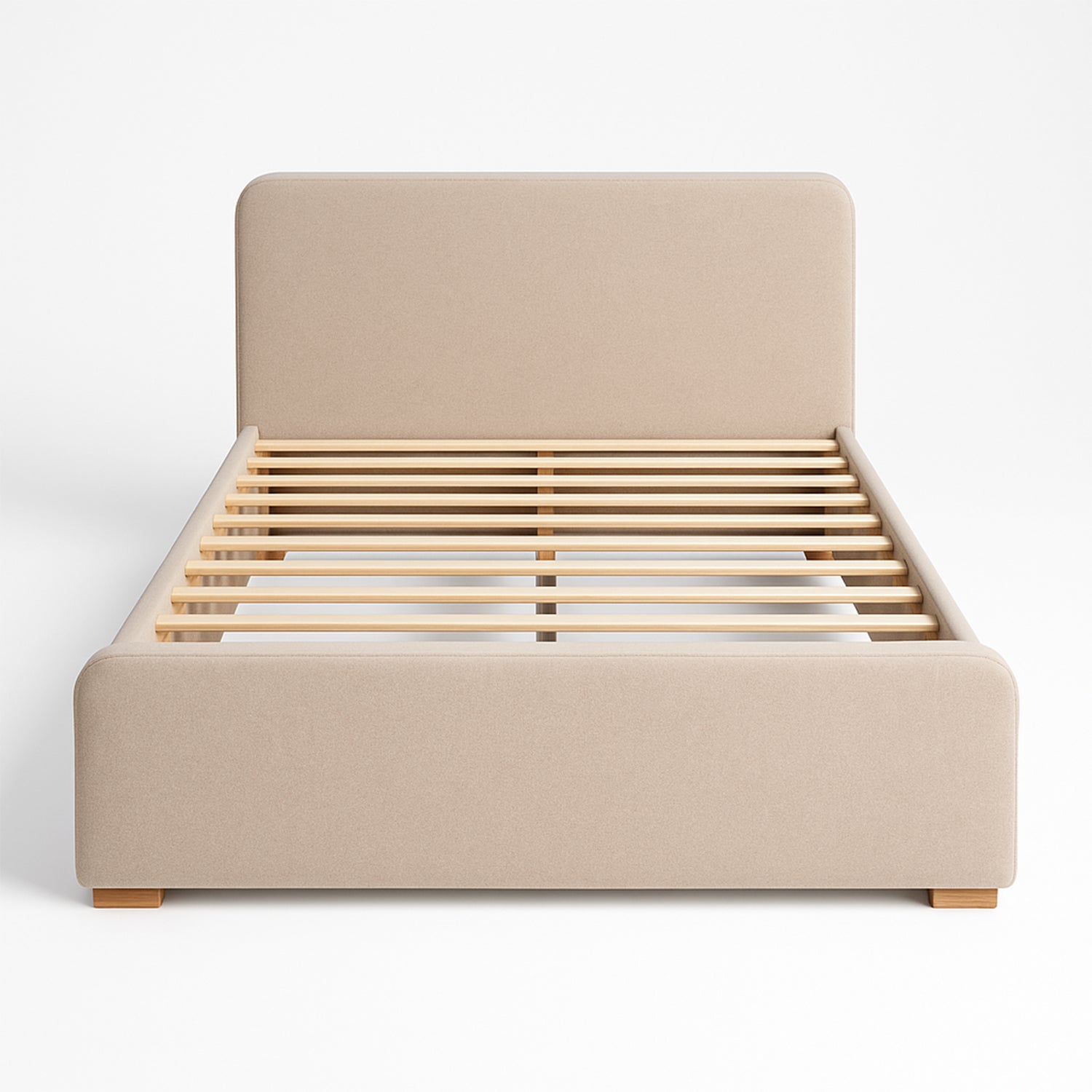 Cama King Ren Lino Taupe Desarmable