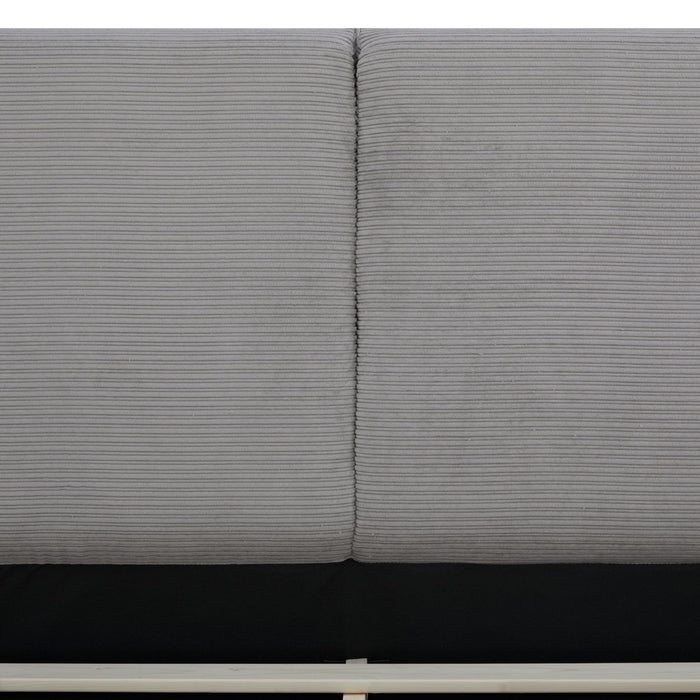 Cama Queen Arlette Velvet Gris