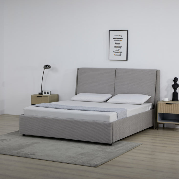 Cama King Arlette Velvet Gris
