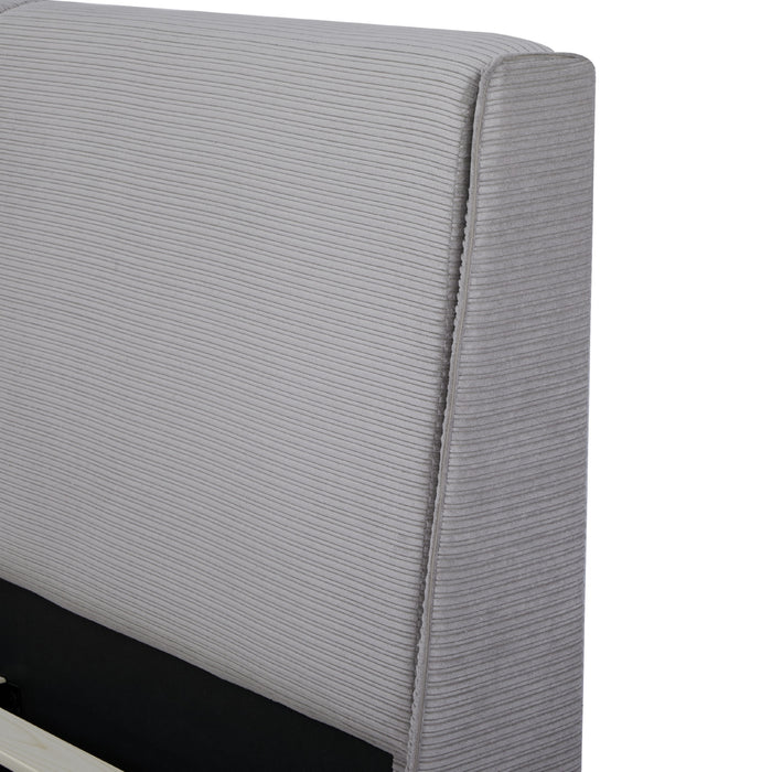 Cama King Arlette Velvet Gris