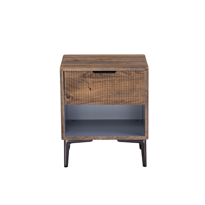 Mesa De Noche Ibiza Natural Oscuro