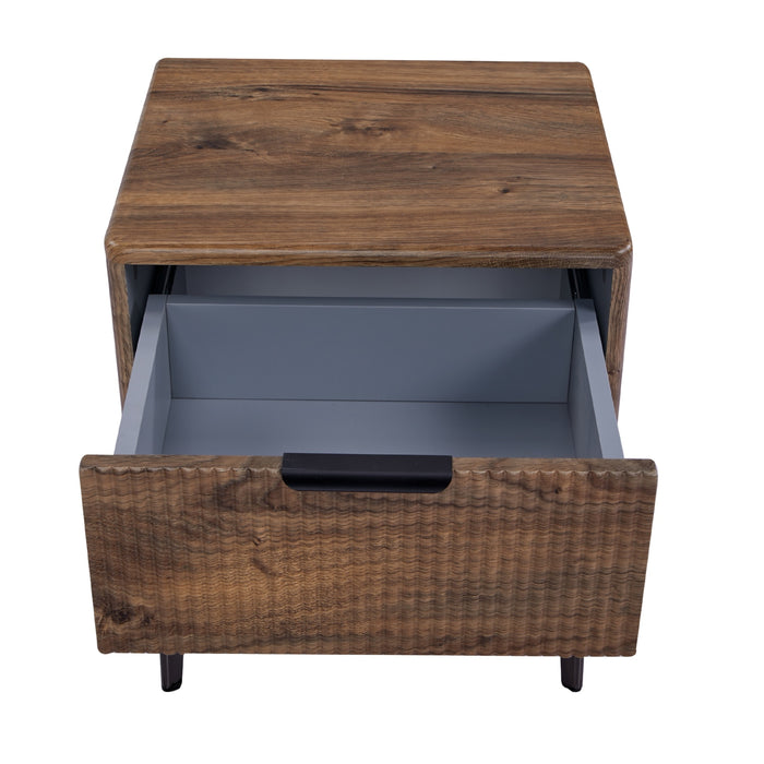 Mesa De Noche Ibiza Natural Oscuro